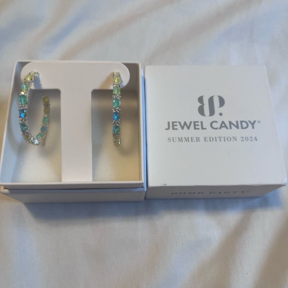 Bomb Party Jewel Candy - The Vera Green and Blue Drop Earrings